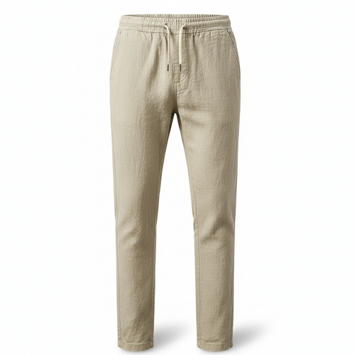 COTTON AND LINEN PANTS