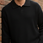 PREMIUM KNIT POLO SWEATER