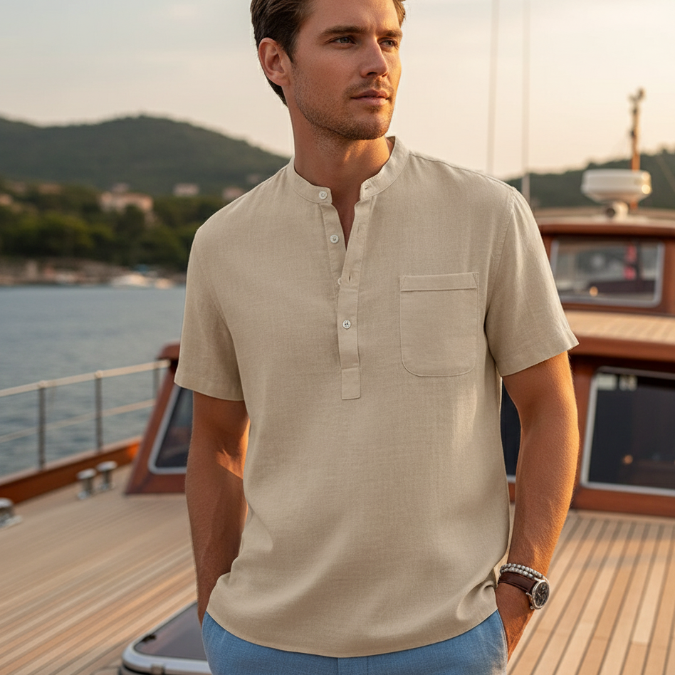 LINEN SHIRT (SHORTSLEEVE)