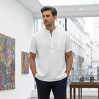 LINEN SHIRT (SHORTSLEEVE)