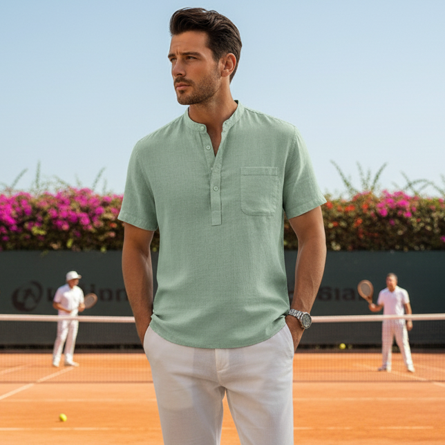 LINEN SHIRT (SHORTSLEEVE)
