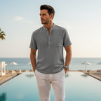 LINEN SHIRT (SHORTSLEEVE)