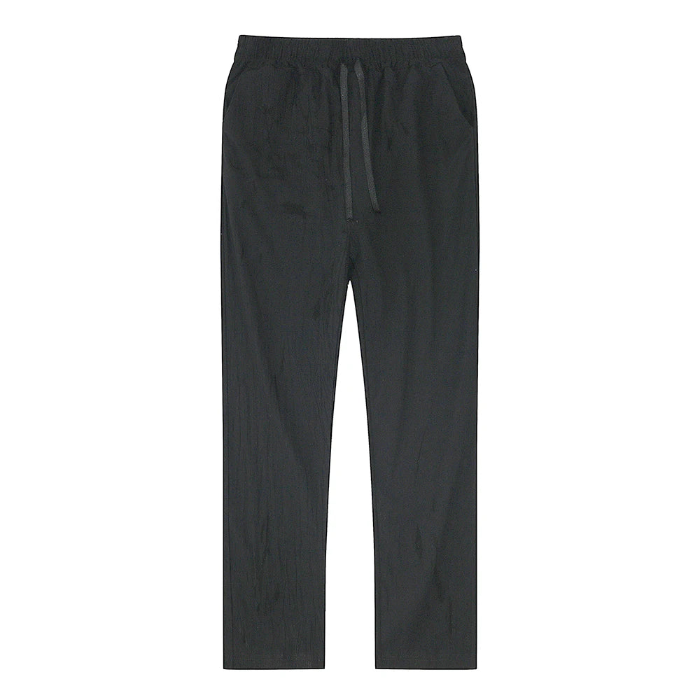 COTTON AND LINEN PANTS