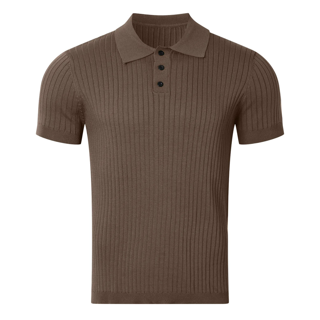 PREMIUM KNIT POLO SHIRT WITH COLLAR