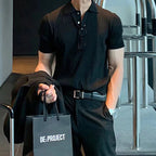 PREMIUM KNIT POLO SHIRT WITH COLLAR