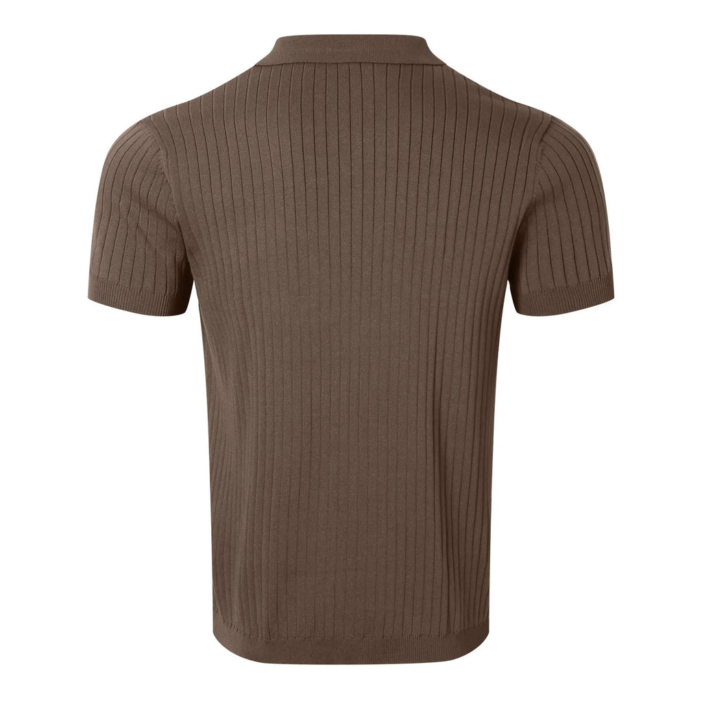 PREMIUM KNIT POLO SHIRT WITH COLLAR