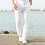 COTTON AND LINEN PANTS