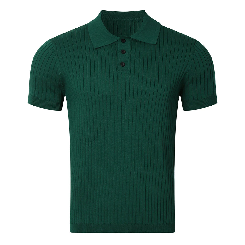 PREMIUM KNIT POLO SHIRT WITH COLLAR